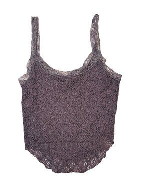 BDG Urban Outfitters Lace Cami Tank Top Brown Purple Sheer Y2K Coquette Sz M